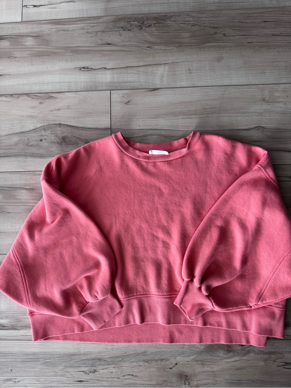 Zenana Outfitters Coral Pink Crewneck Sweatshirt